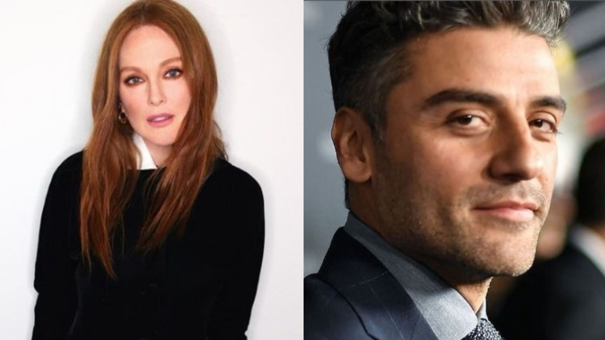 Julianne Moore and Oscar Isaac