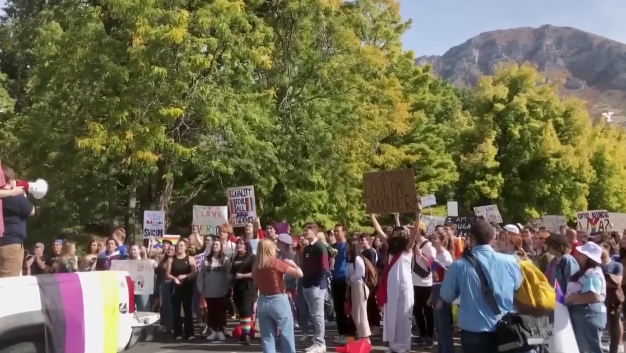 Mormon Church Member's Protest