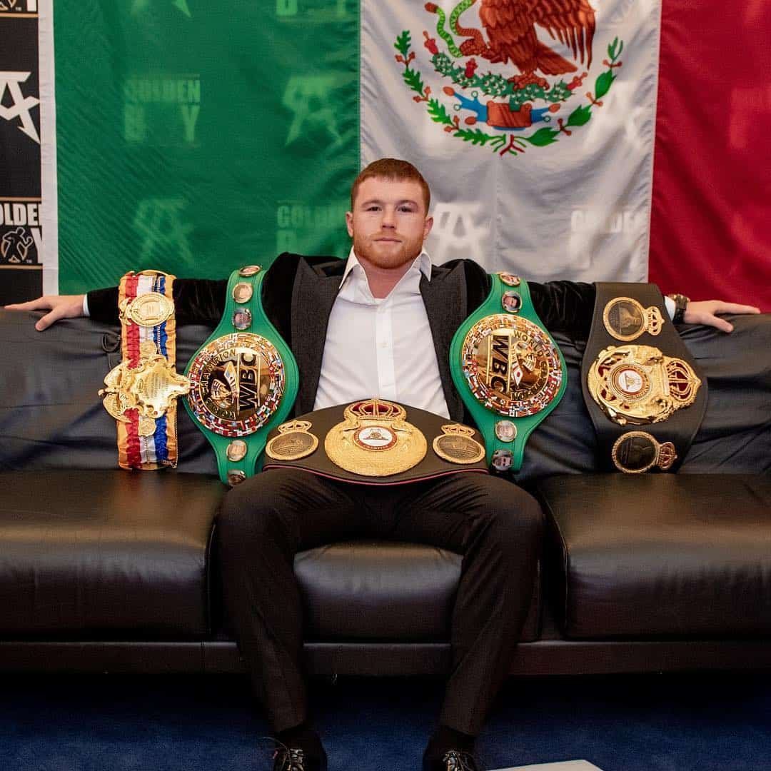 Canelo is now ranked second among active boxers in the world, pound for pound