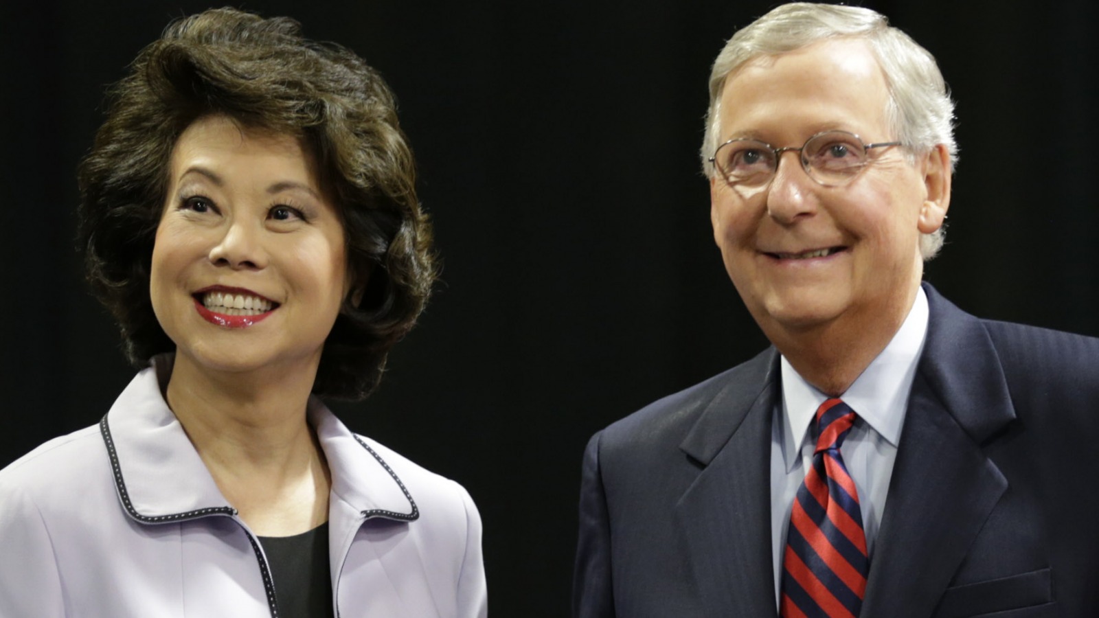 Mitch McConnell and Elaine Chao - interracial couple