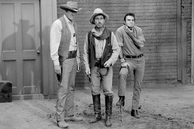 James Arness, Ken Curtis and Burty Reynolds