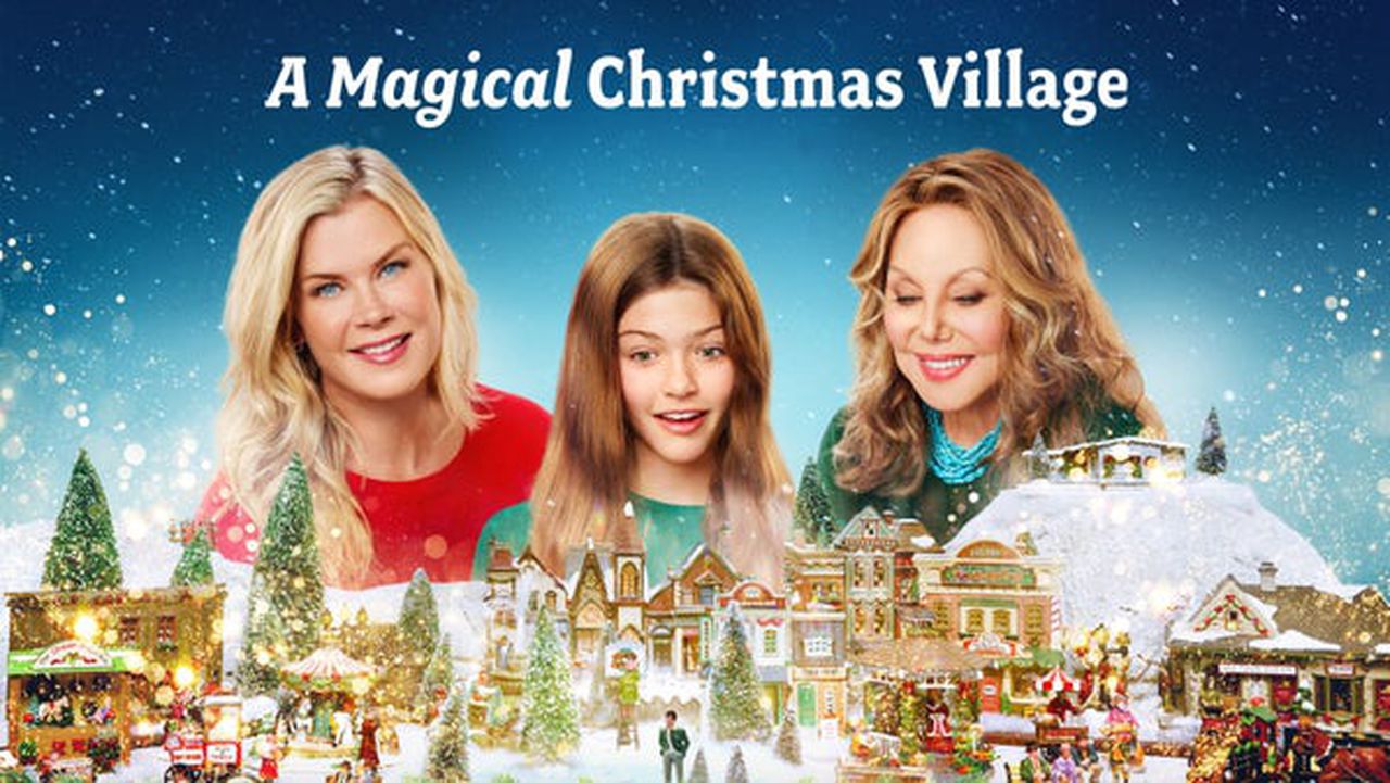 A magical christmas village feature