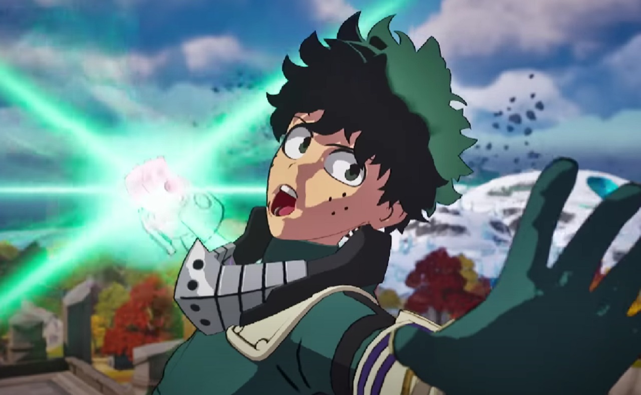 Deku from My Hero Academia, in the trailer of fortnite Battle Royale chapter 4 Credit : Toho and Epic Games