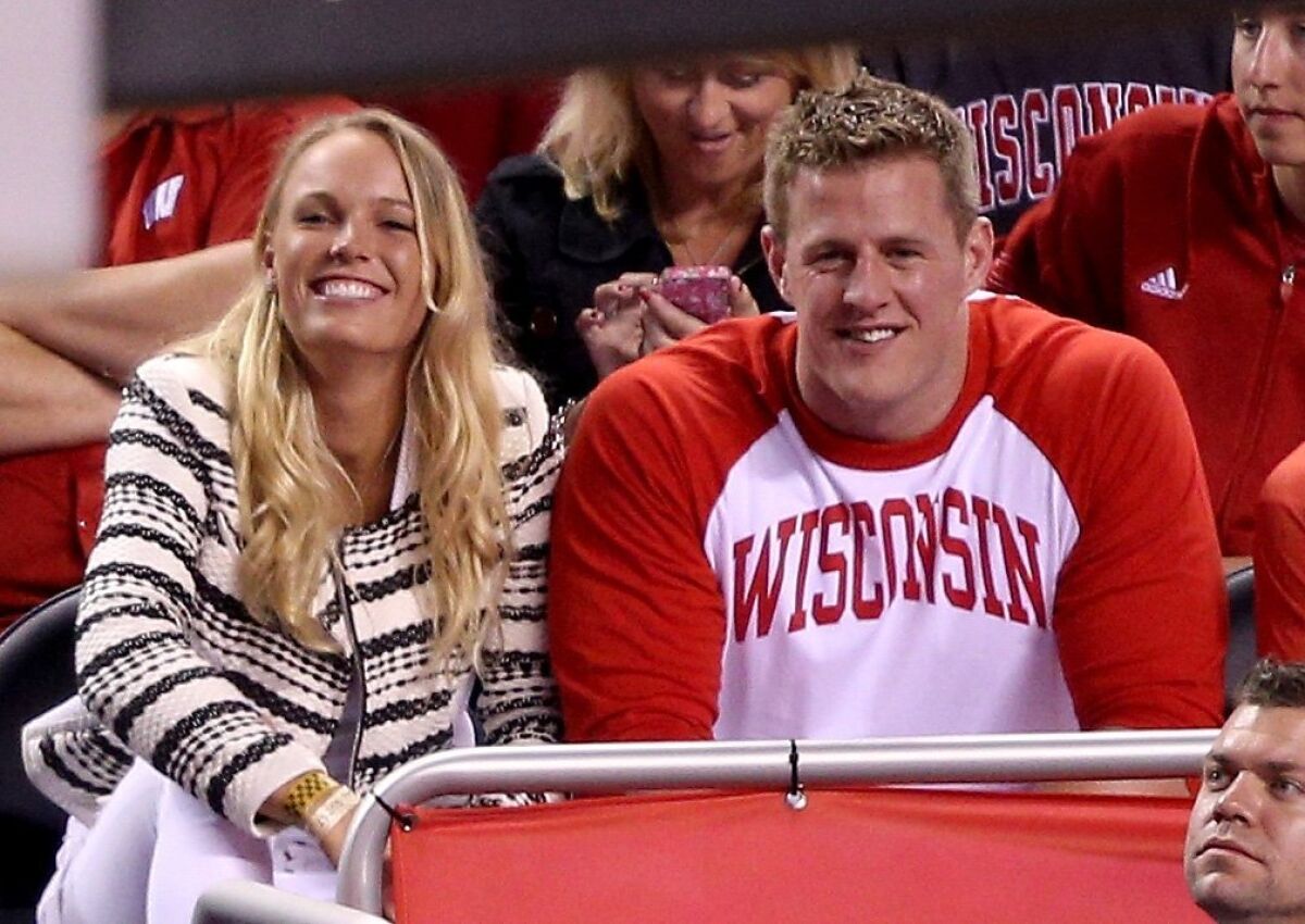 JJ Watt and Caroline Wozniacki