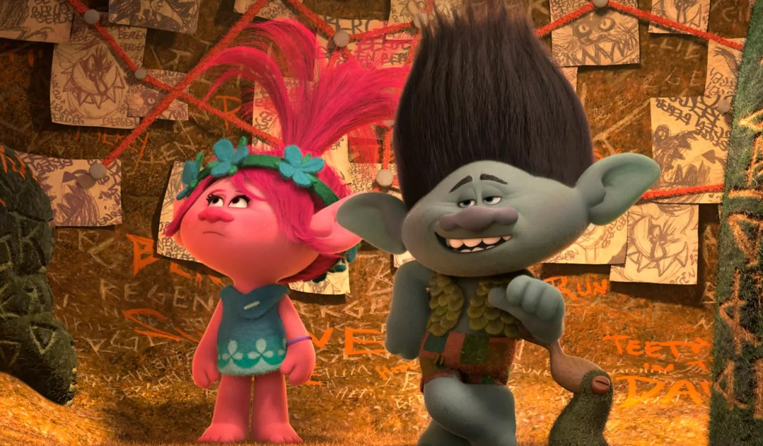 Princess Poppy and Branch from Trolls