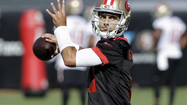 The San Francisco 49ers' quarterback James Richard Garoppolo was born on November 2, 1991. He was chosen by the New England Patriots in the second round of the 2014 NFL Draft. He achieved school records and received the Walter Payton Award as an Eastern Illinois senior. The New England Patriots and San Francisco 49ers exchanged Jimmy Garoppolo for a package of players just before the 2017 season ended. Winning the season's final five games helped a 1-10 squad get back on track. He led the 49ers to the best NFC (National Football Conference) Next Level performance in 2019 and a Super Bowl LIV berth. He took them to the NFC Championship Game in 2021.