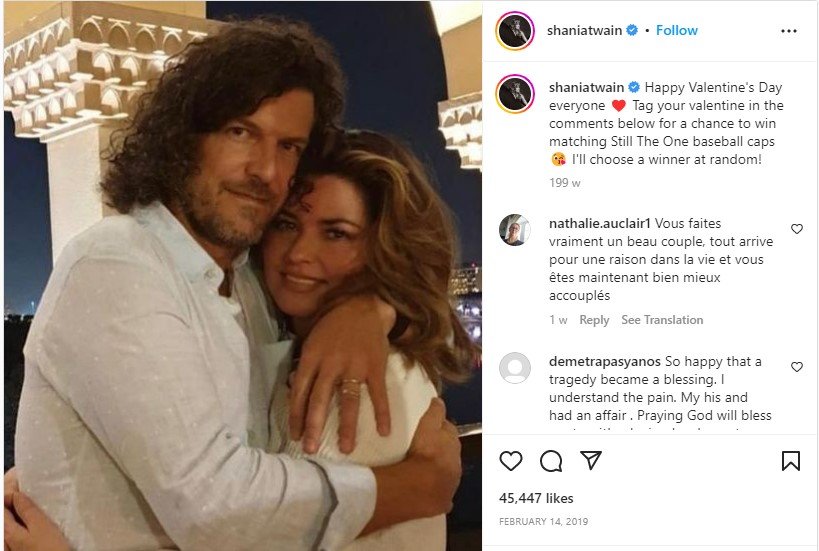 Shania Twain's Instagram