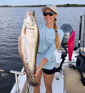 Kelly Young with a fish