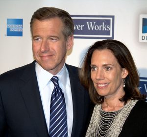 Brian Williams with his wife Jane Gillan Stoddard