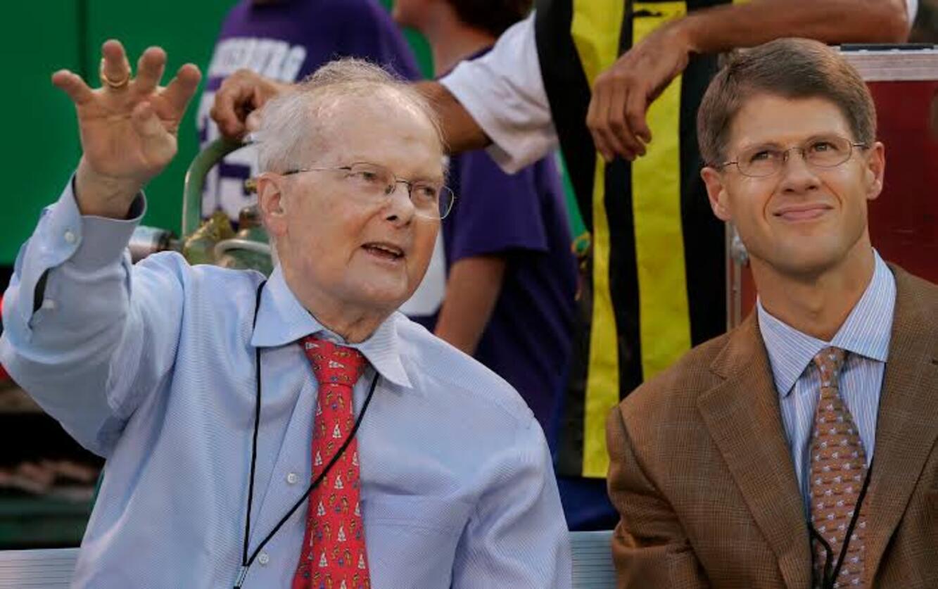 Clark Hunt and his father Lamar Hunt