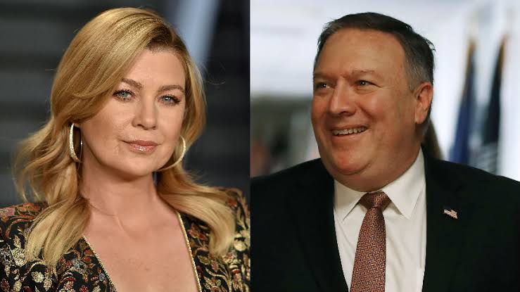 Is Ellen Pompeo and Mike Pompeo related?