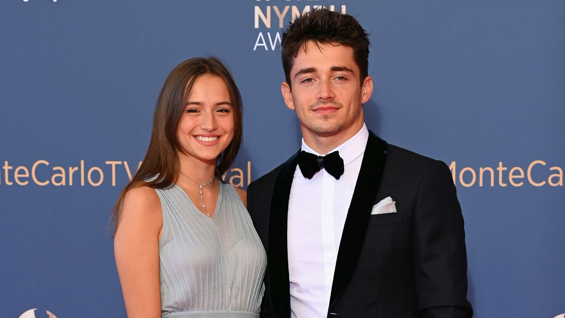 Charles Leclerc and Charlotte Sine, red carpet