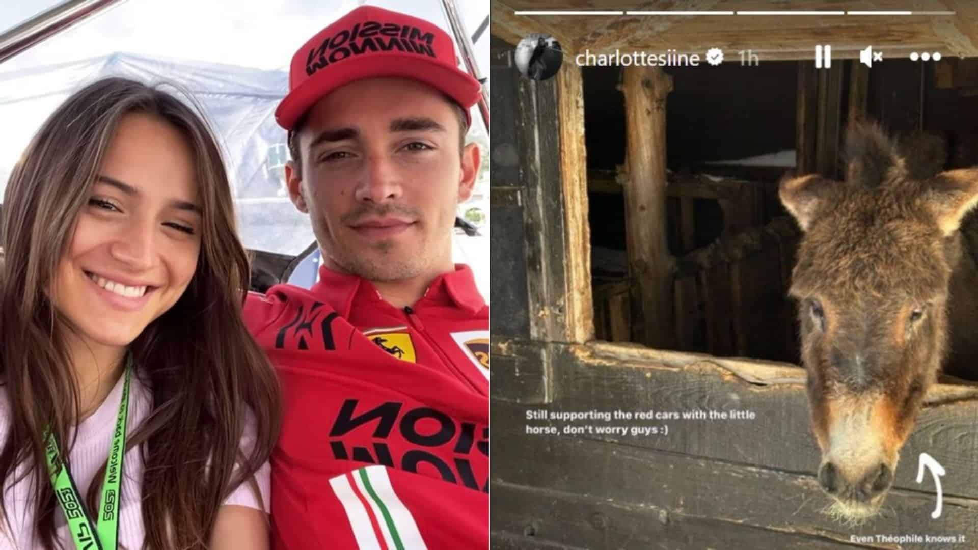 Charles Leclerc and Charlotte Sine