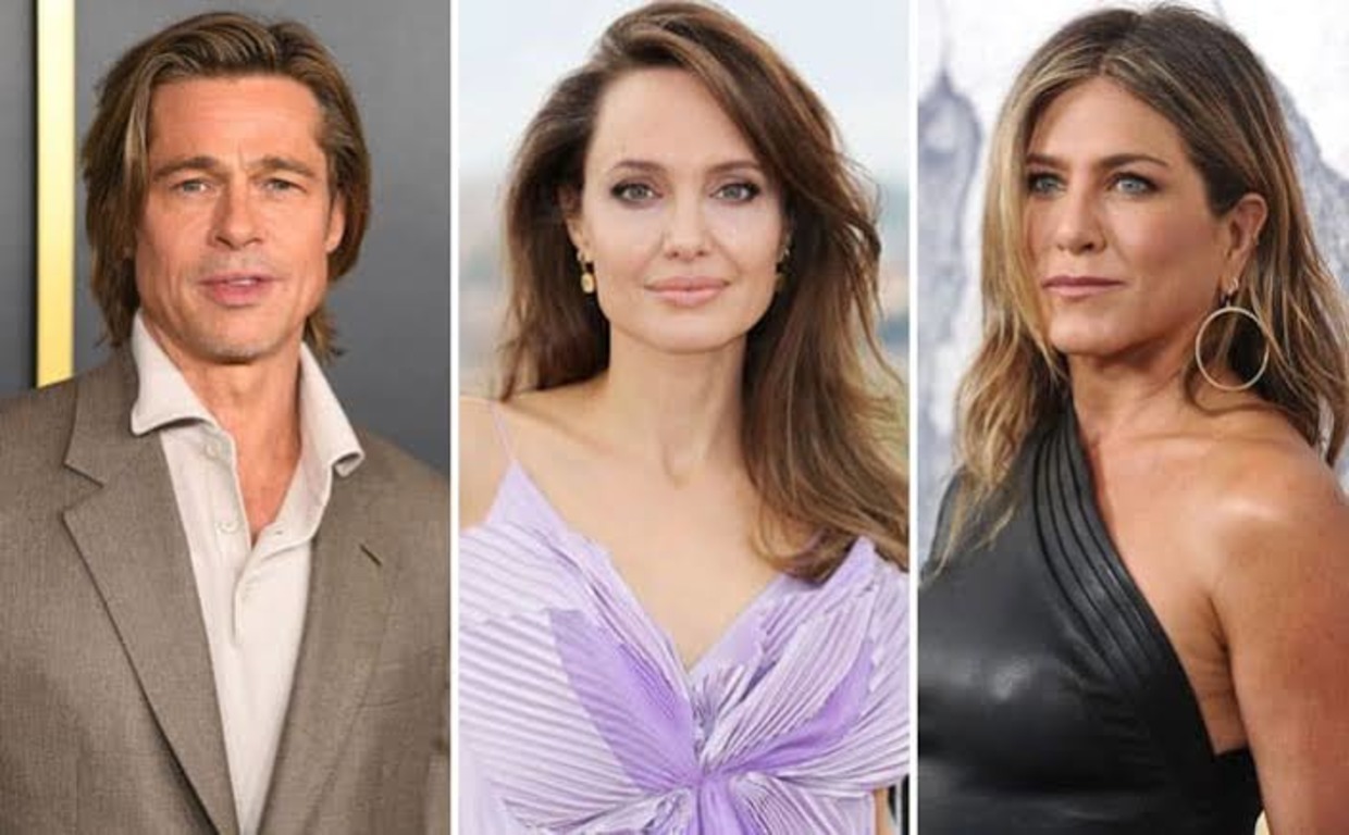 Angelina Jolie, Brad Pitt and Jennifer Aniston