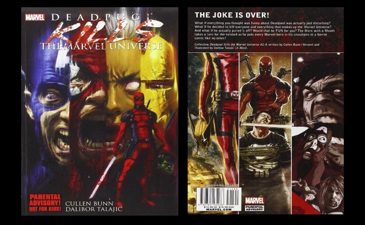 Cover of 'Deadpool kills the Marvel Universe'. 