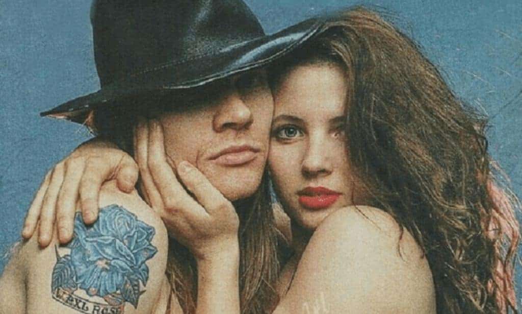 Erin Everly and Axl Rose of Guns N' Roses