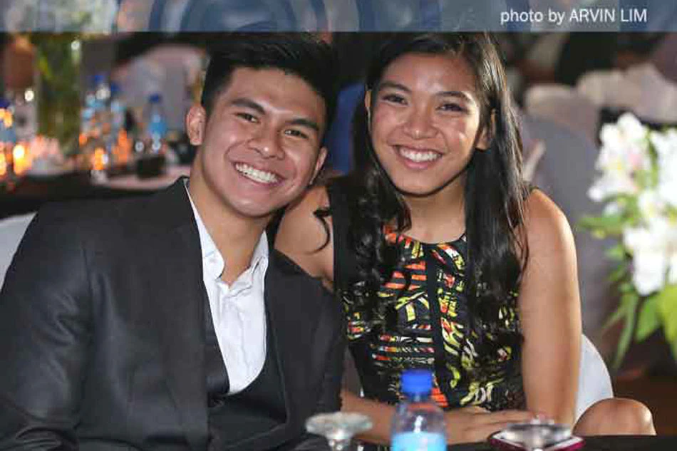 Kiefer Ravena with his girlfriend Alyssa Valdez