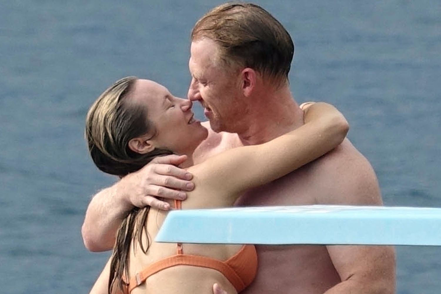 Kevin McKidd and Danielle Savre spotted in Lake Como, Italy.