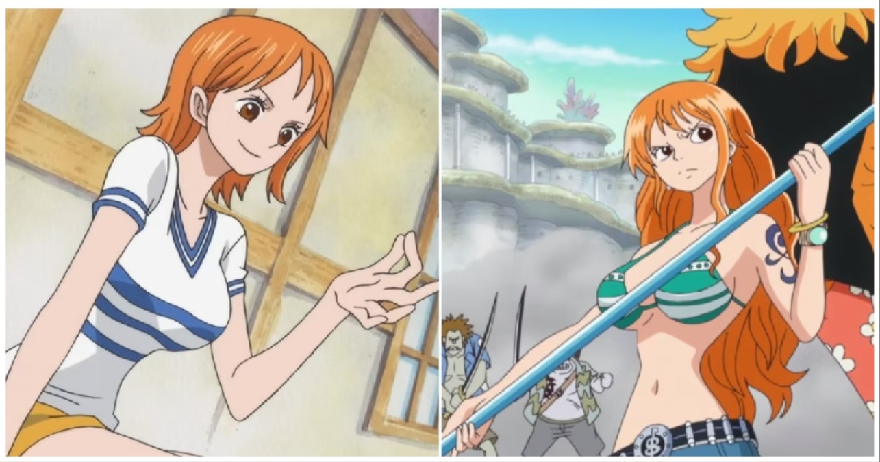 Nami One Piece before and after