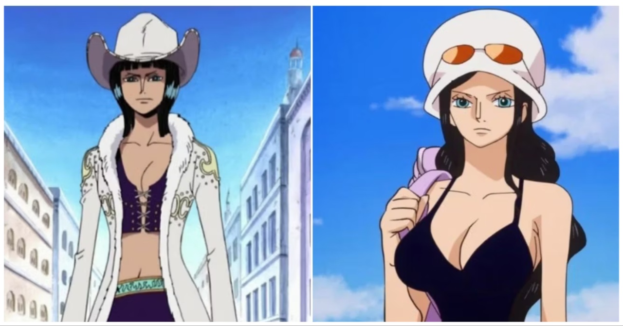 Nico Robin before and after