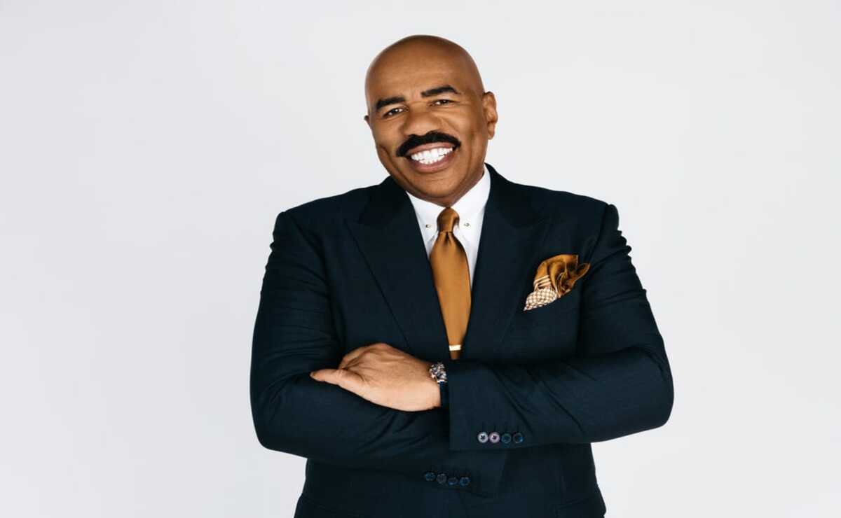 Steve Harvey listens to the cases brought to his court. 