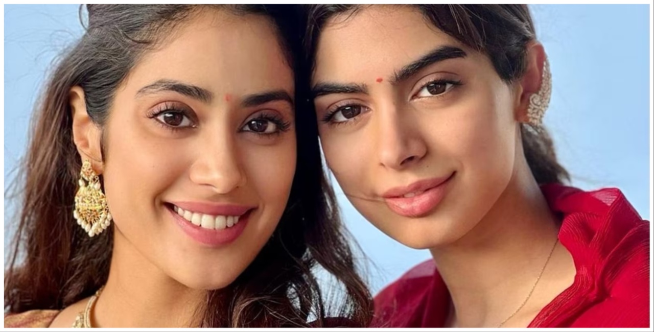 Khushi Kapoor with her elder sister Janhvi Kapoor