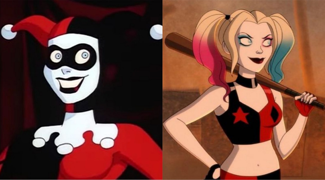 harley quinn before and after