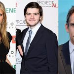 Ben Stiller and Christine Taylor and their son