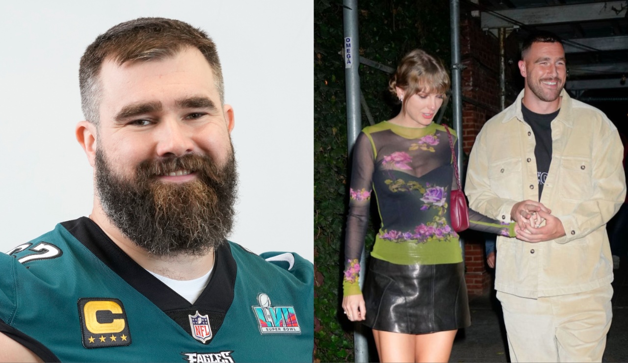 Jason Kelce, Travis Kelce and Taylor Swift