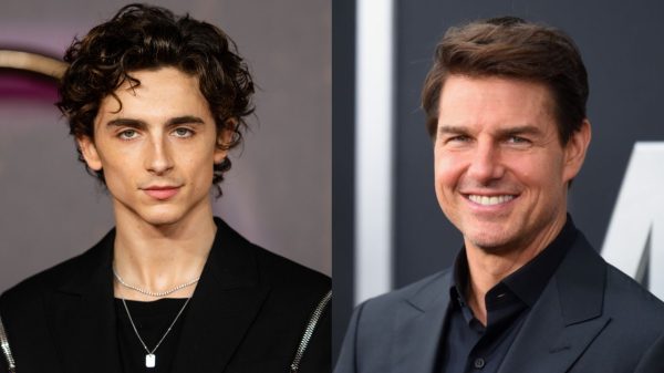 Timothée Chalamet and Tom Cruise