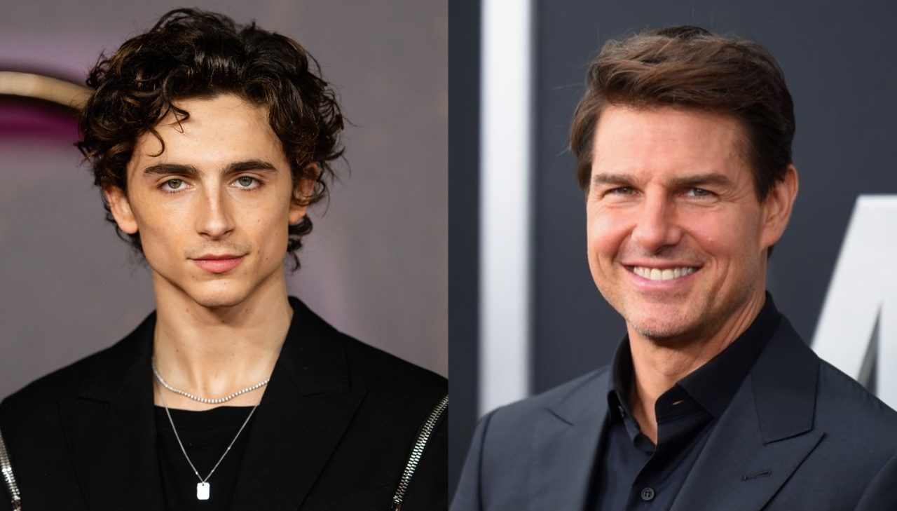 Timothée Chalamet and Tom Cruise