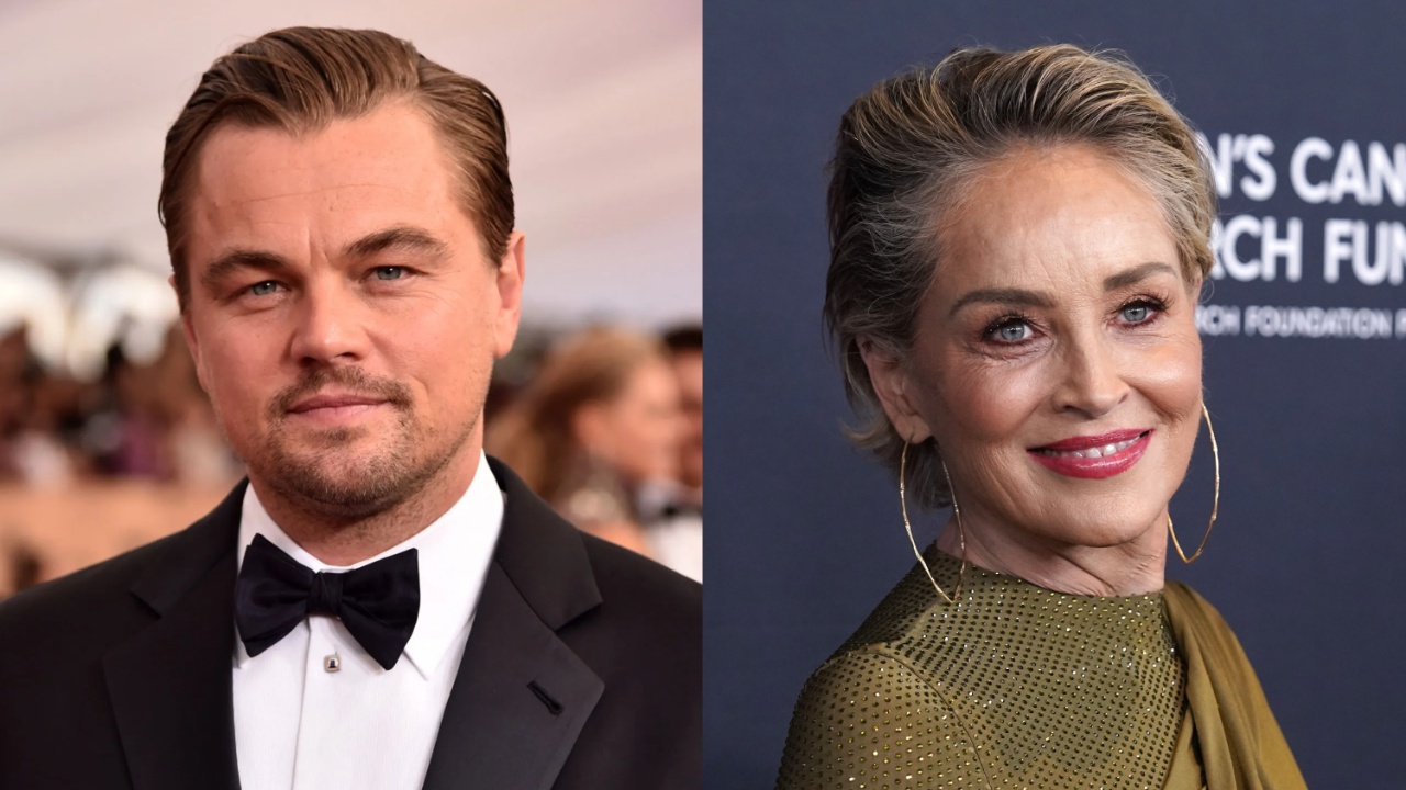 Leonardo DiCaprio and Sharon Stone