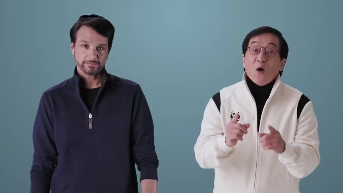 Ralph Macchio and Jackie Chan