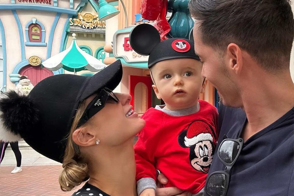 Paris Hilton and her son in Disneyland