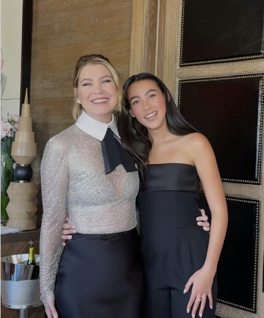 Ellen Pompeo poses with rarely seen daughter Stella, 14, before ‘best night’ at Emmys 2024