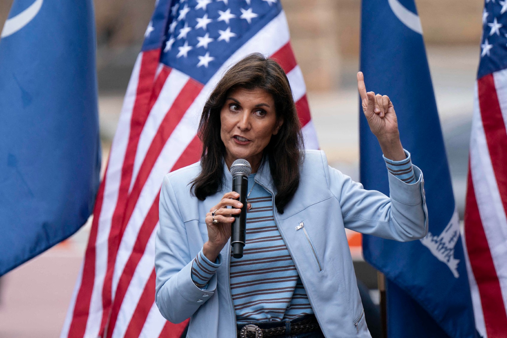 Nikki Haley fires back at Trump for asking where her husband is