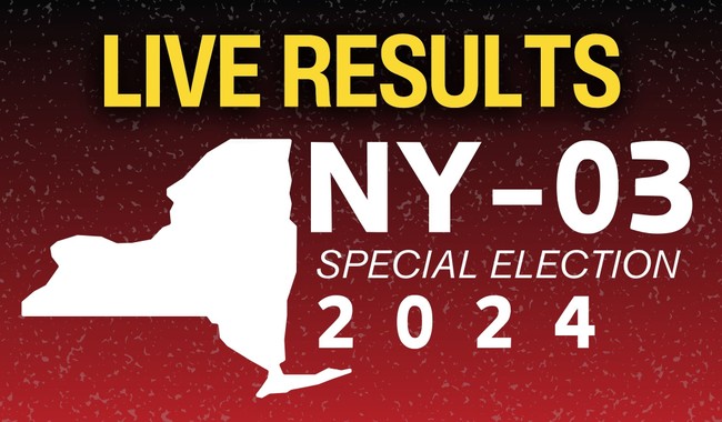 LIVE: Special Election Results in NY-03 (Replacing George Santos)
