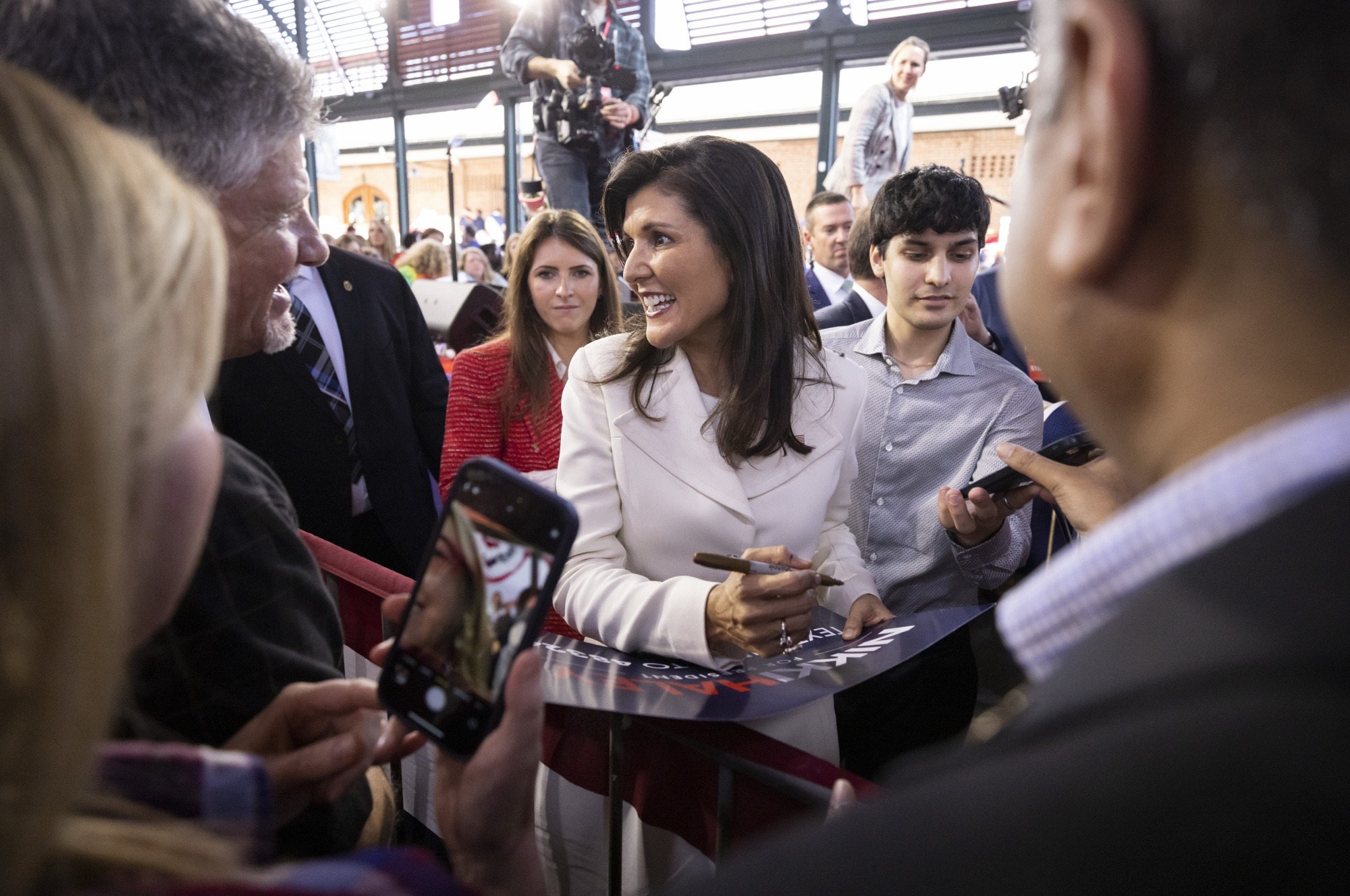 Nikki Haley's 'Rock' Observes Her Campaign from Afar