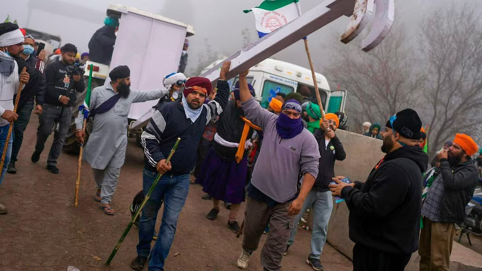 Youthful Indian Protesters Pushing for Farming Changes from Modi Government