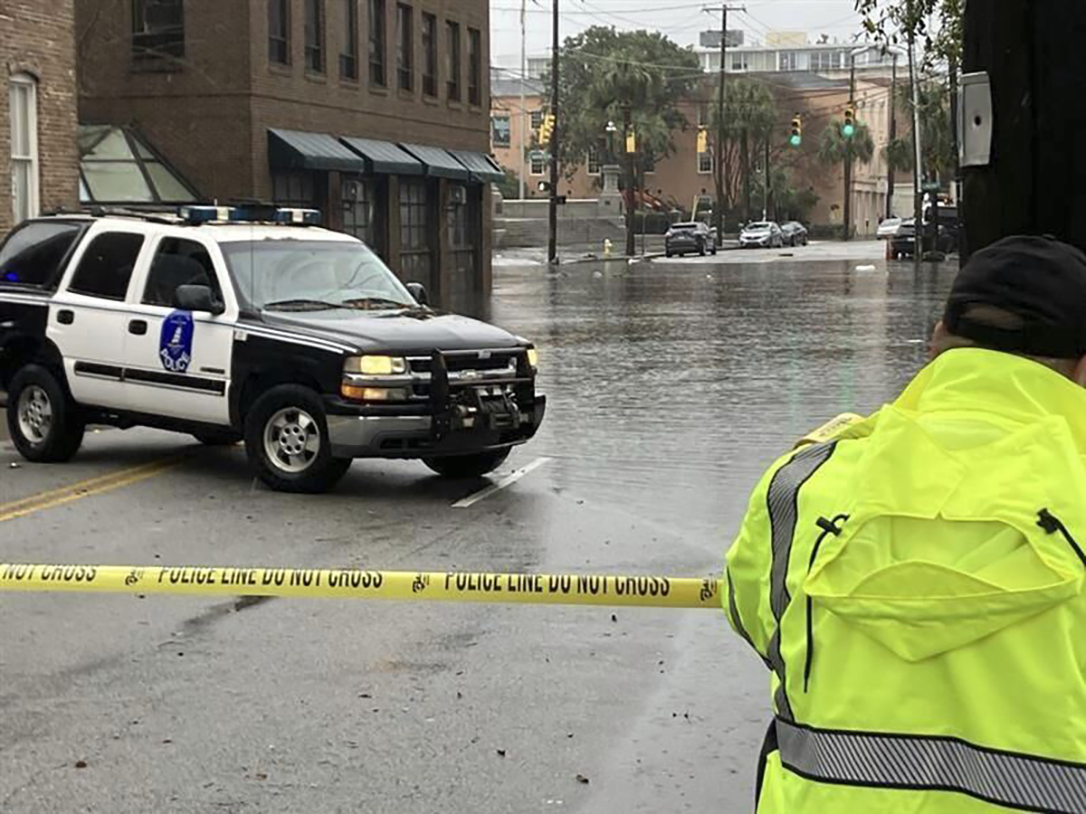 Record Rainfall Douses Charleston, South Carolina, as People Rescued Out of Flood Waters