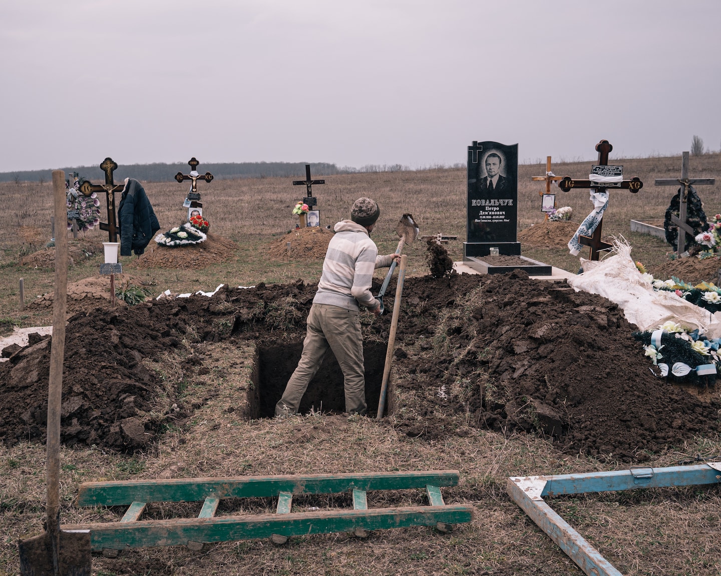 In this Ukrainian village, almost no men are left