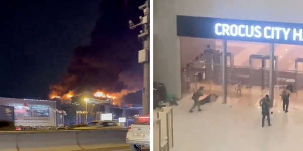 BREAKING: Terror attack in Moscow as gunmen in camouflage attire open fire at music venue