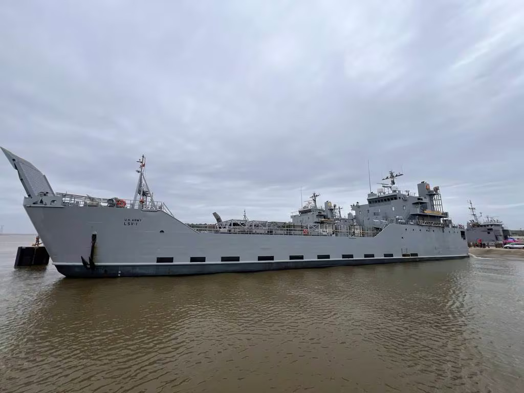 U.S. Ship Leaves Virginia to Help Build Gaza Pier