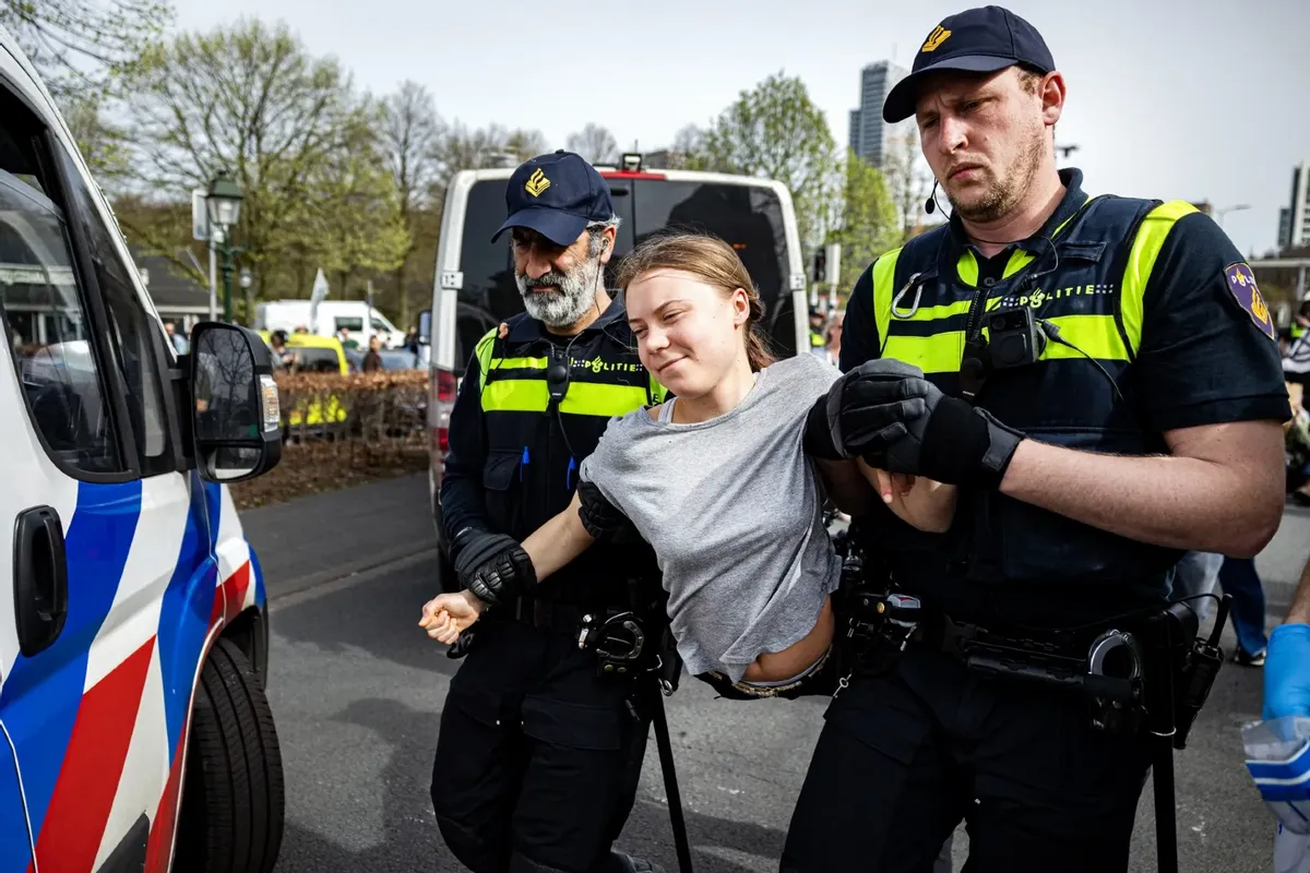 Greta Thunberg Arrested in Dutch Climate Protest Against Fossil Fuel Subsidies