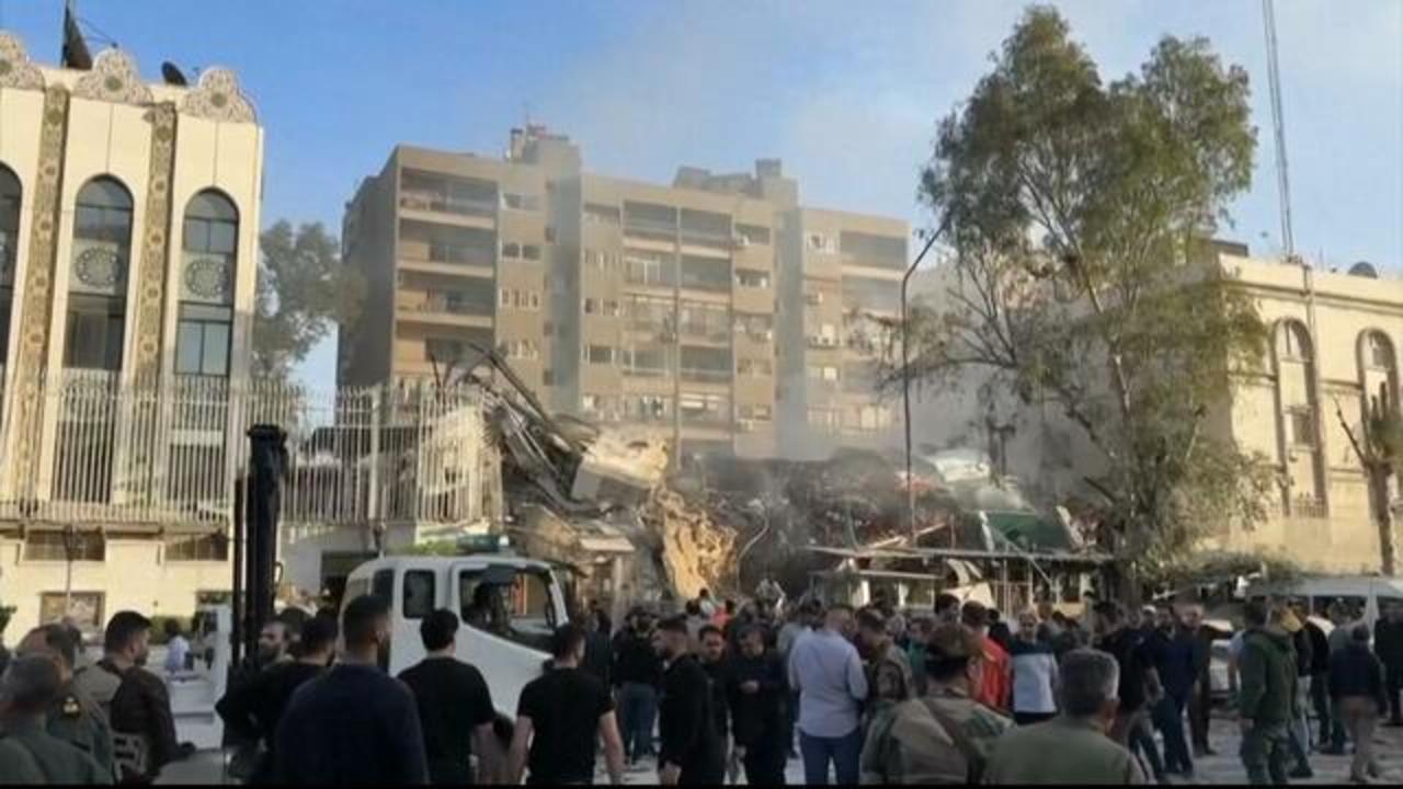 Suspected Israeli Airstrike Hits Iranian Consulate in Damascus, Escalating Regional Tensions