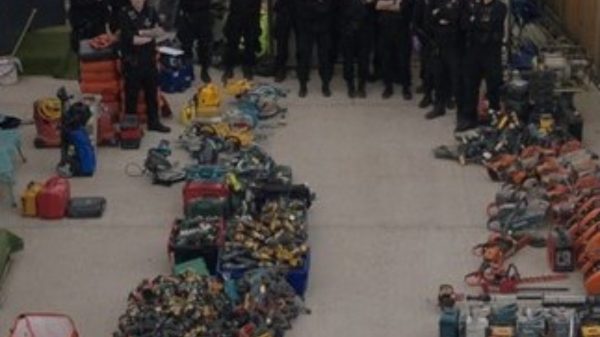 Kent police seize huge haul of stolen site tools
